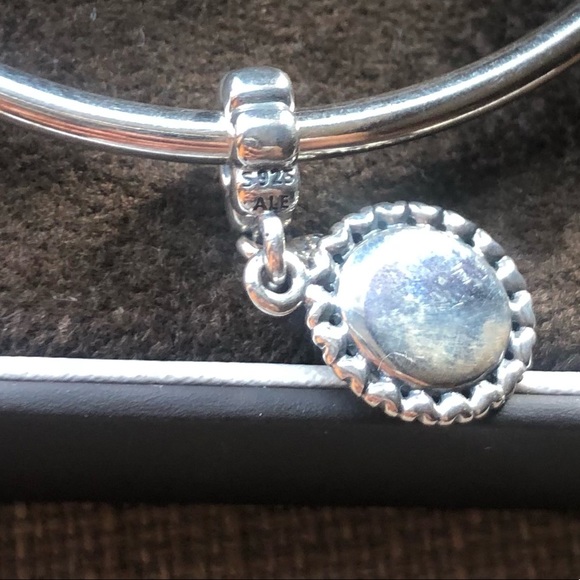 Authentic Pandora Bangle Bracelet w/ 13 Charms Jewelry - Picture 8 of 11